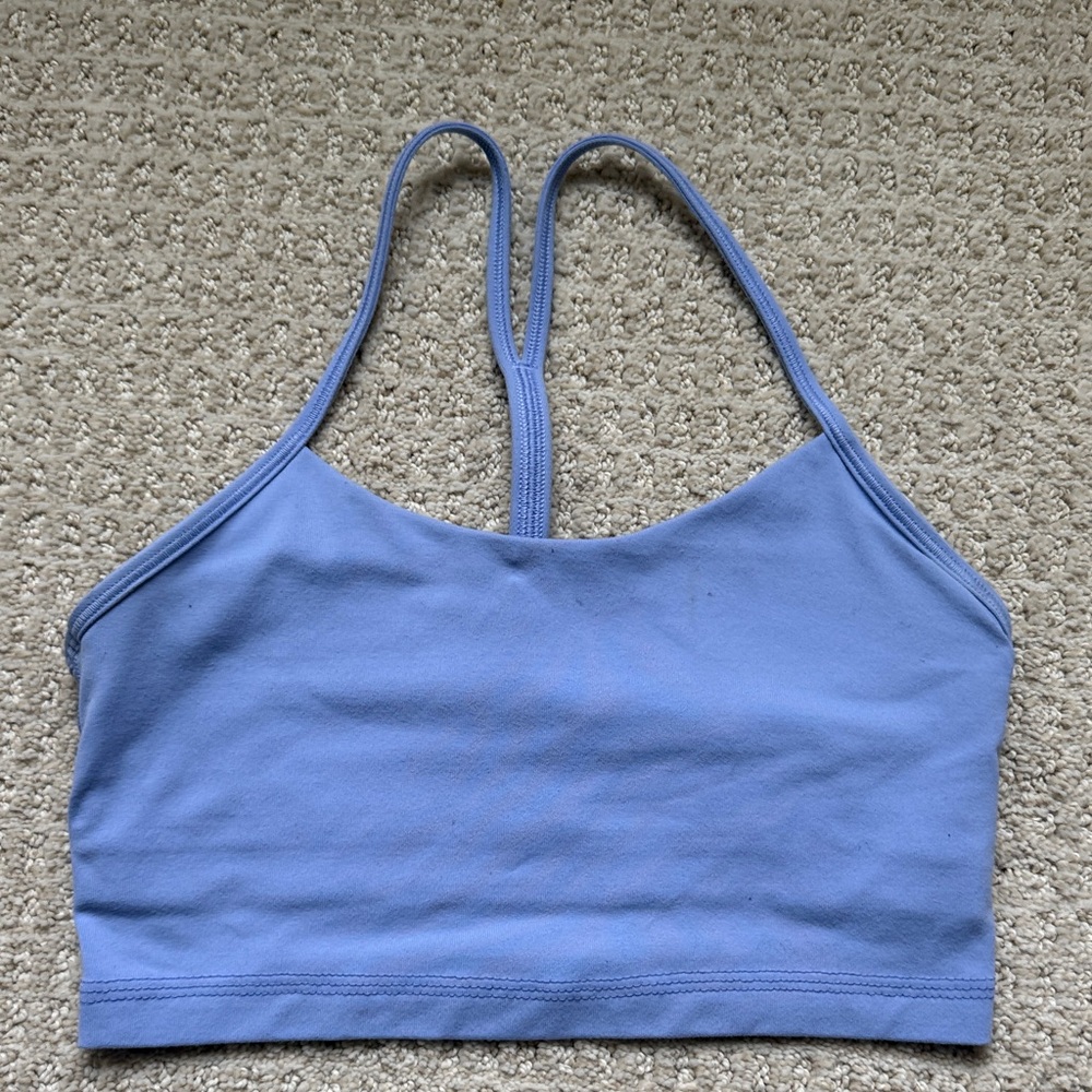 lululemon athletica Light Blue Strappy Sports Bra